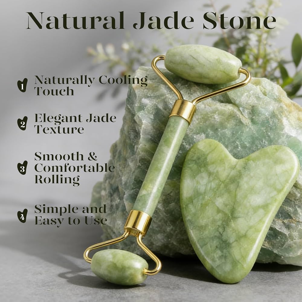 Jade roller+ free guasha (diwali offer)