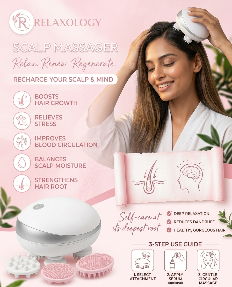 Shiatsu Therapy Electric Head Massager (Diwali Special Edition)