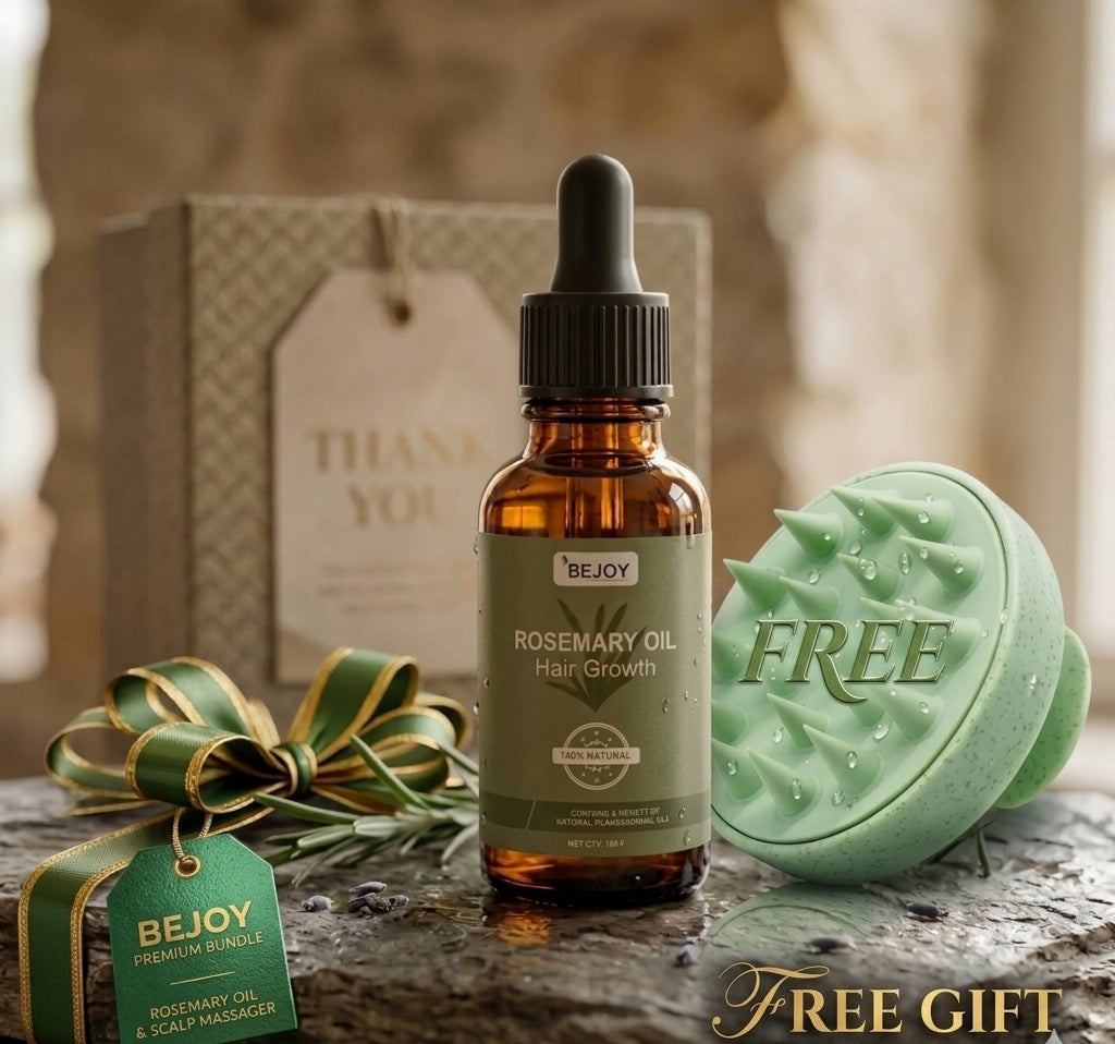 Vegan Natural rosèroots hair oil (30 ml pack) + free Scalp massager