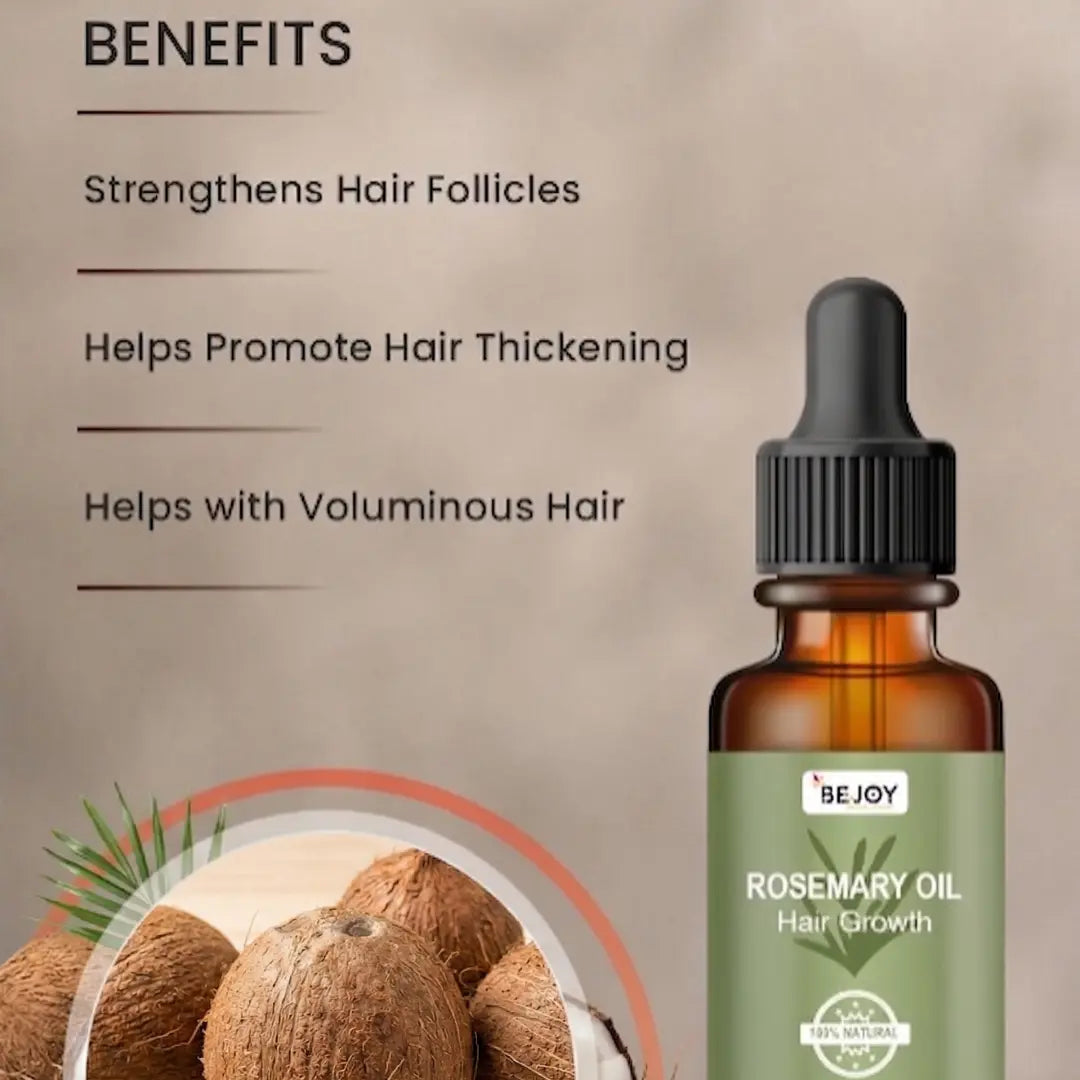 Vegan Natural rosèroots hair oil (30 ml pack) + free Scalp massager