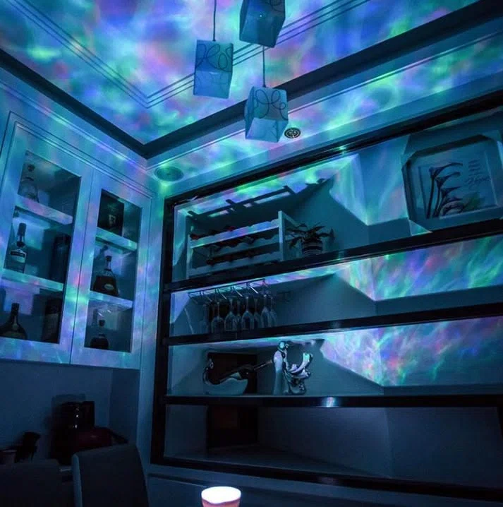 Ocean waves lamp